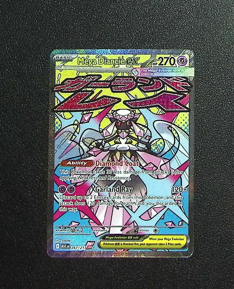 Pokemon Ascended Heroes Mega Diancie Ex Mega Attack Rare #267 (1 of 2)