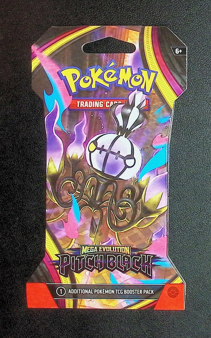 Pokemon Pitch Black Sleeved Booster Pack: Pokemon Trading Card Game Cards, Charizard, Pikachu, Mewto, EX, Referse Holo, Holo Rare Cards, Secret Rare Cards, Full Art Cards, Evee, 3 Stars Ultra Rare Cards, Double Rare, Illustration Rare, Specia