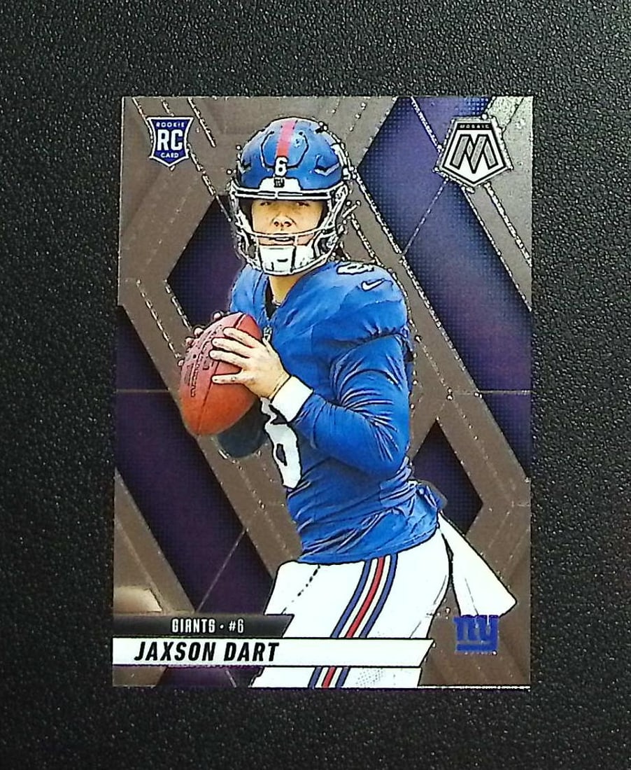 Jaxson Dart Rookie Card 2025 Mosaic #362 New York Giants: Panini, Donruss Optic, & Donruss Select, Prizm, Mosaic, Contenders, Zenith, Phoenix, Illusions, Absolute, Rookie NFL Sports Trading Cards, SP, SSP, Cards, Football Cards for Sale Near Me, Superbowl & 