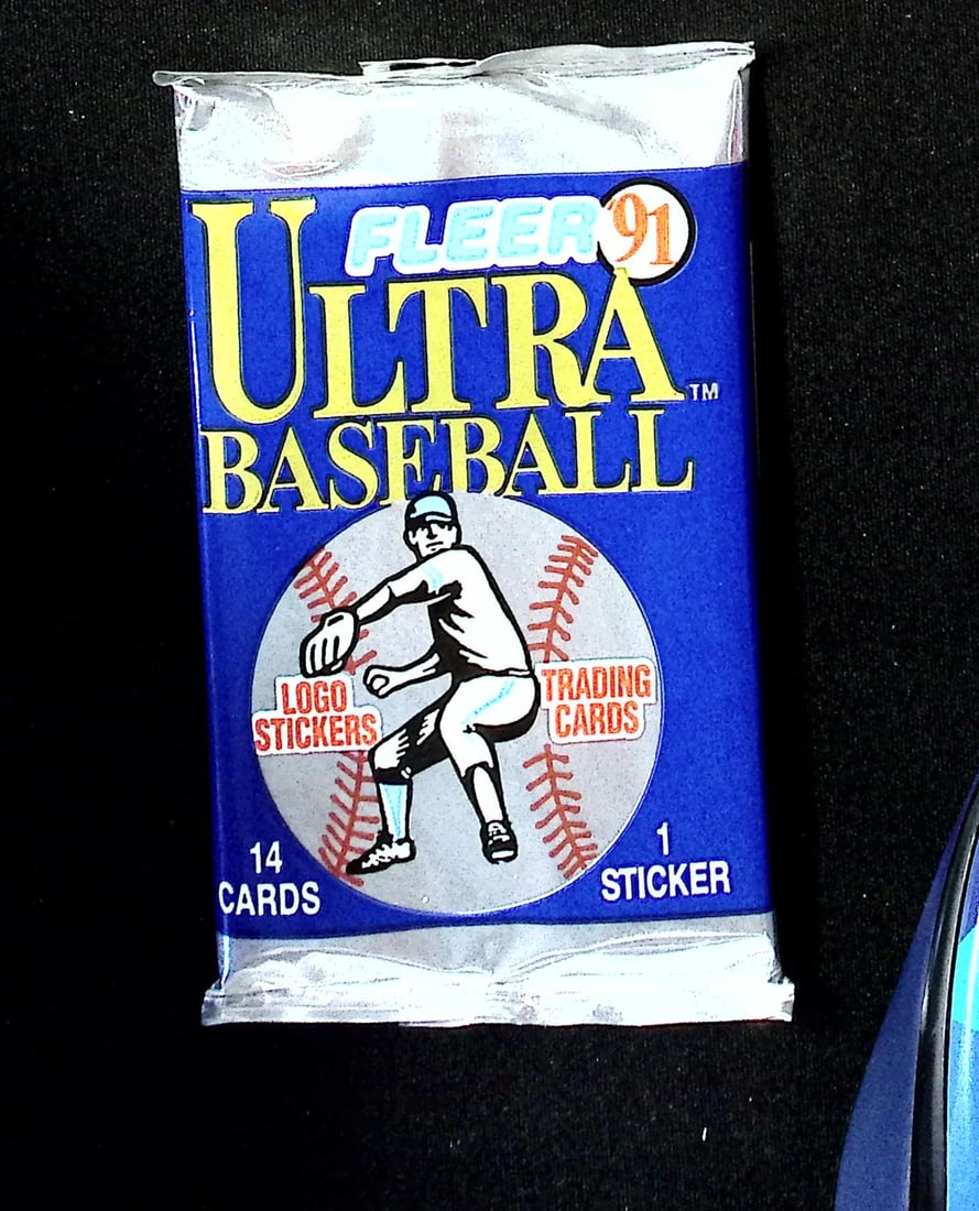 1991 Fleer Ultra Series 1 Baseball Cards Retail Box Pack Sports Cards MLB Trading Cards Rookie Cards: Fleer Vintage Baseball MLB Trading & Sports Cards, World Series & Hall of Fame Players, Old Sports Cards for Sale Near Me, Valuable Auction Memorabilia Lots For Sale On Line, Tony Gwynn, Rickey Hender
