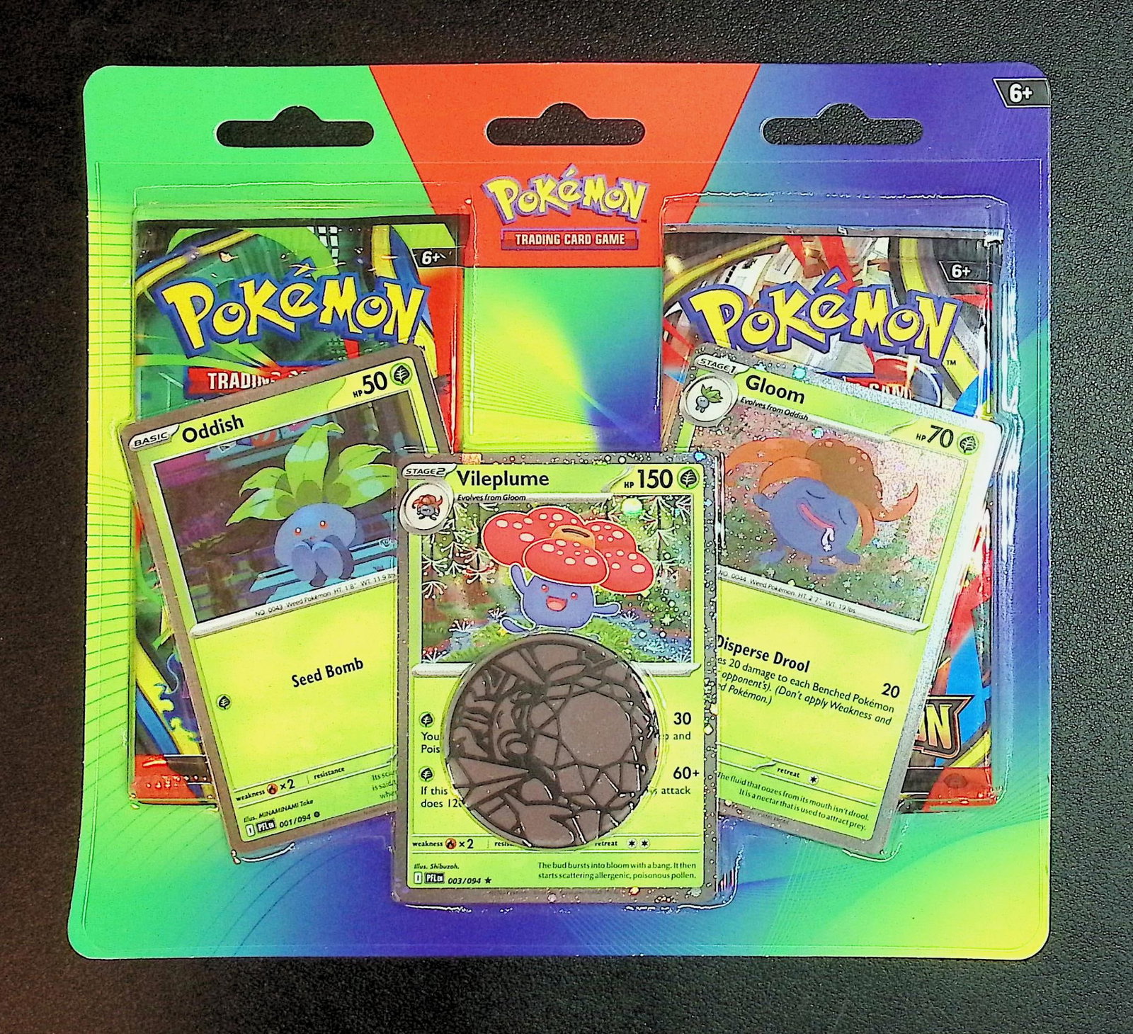 Pokemon Blister Booster Hanger: 1 - 2025 Pokemon Mega Evolutions & 1 - Phantasmal Flames (1 of 1)