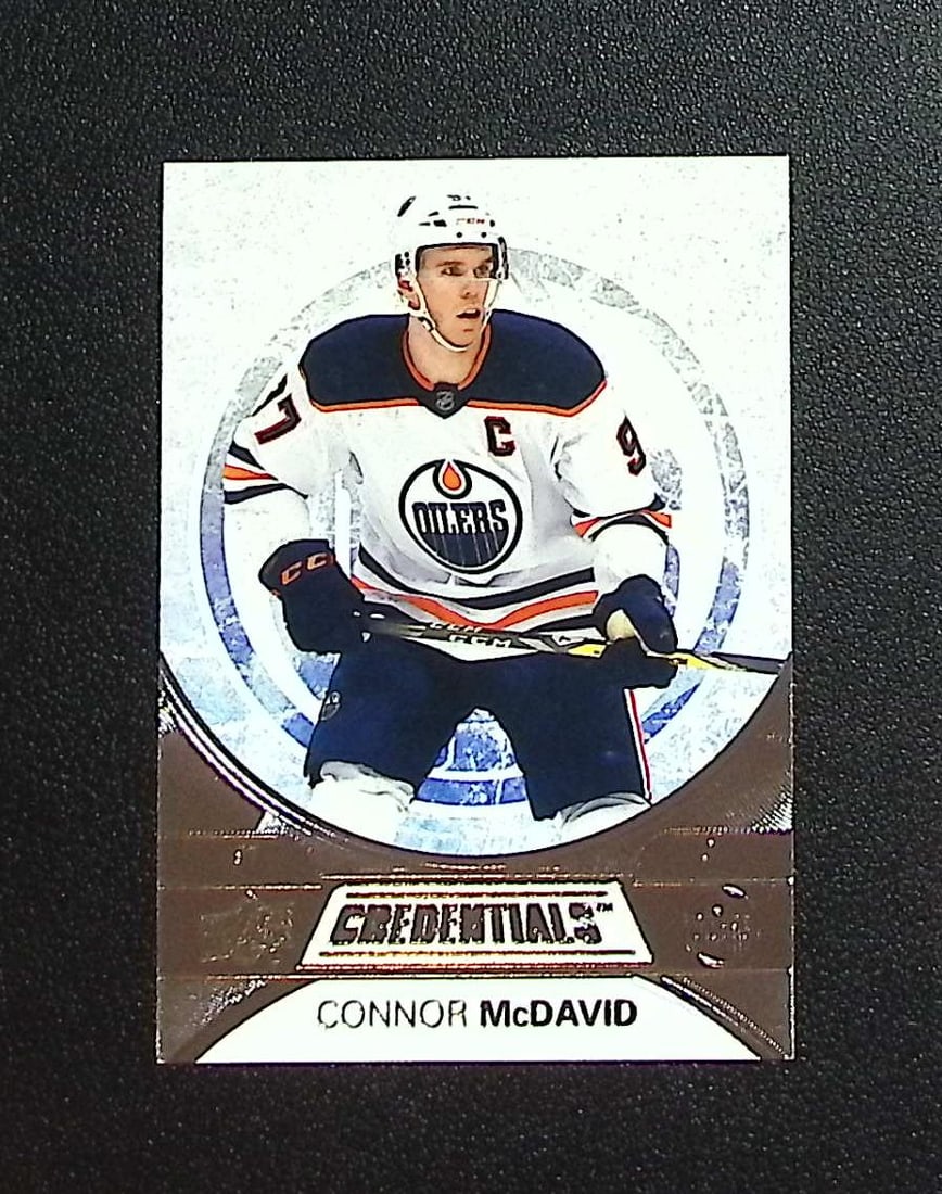 Connor McDavid 2021-22 Upper Deck Credentials #1 Edmonton Oilers: Upper Deck NHL Hockey Trading & Sports Cards, Sports Cards for Sale Near Me, Stanley Cup & Hall of Fame Players, Valuable Auction Memorabilia Lots for Sale On Line