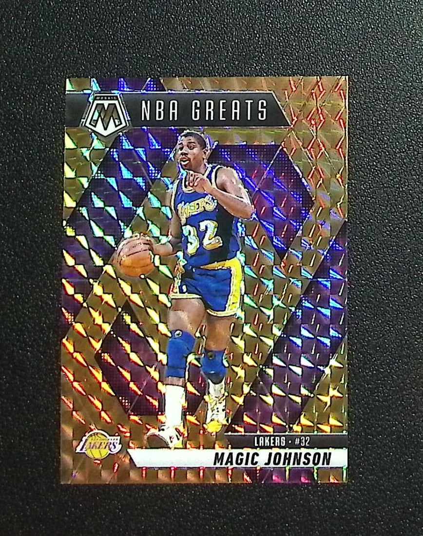 Magic Johnson Bronze Mosaic Prizm /75 2024-25 Mosaic #296 Los Angeles Lakers (1 of 2)