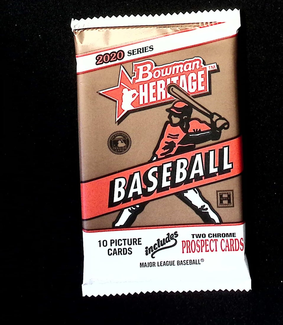 2020 Bowman HERITAGE HOBBY BOX PACK 2 Chrome Prospect Cards in Every Pack (1 of 1)