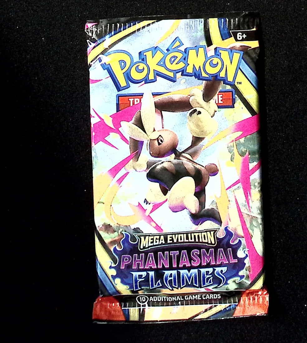 2025 Pokemon Mega Evolution Phantasmal Flames Booster Pack (1 of 1)