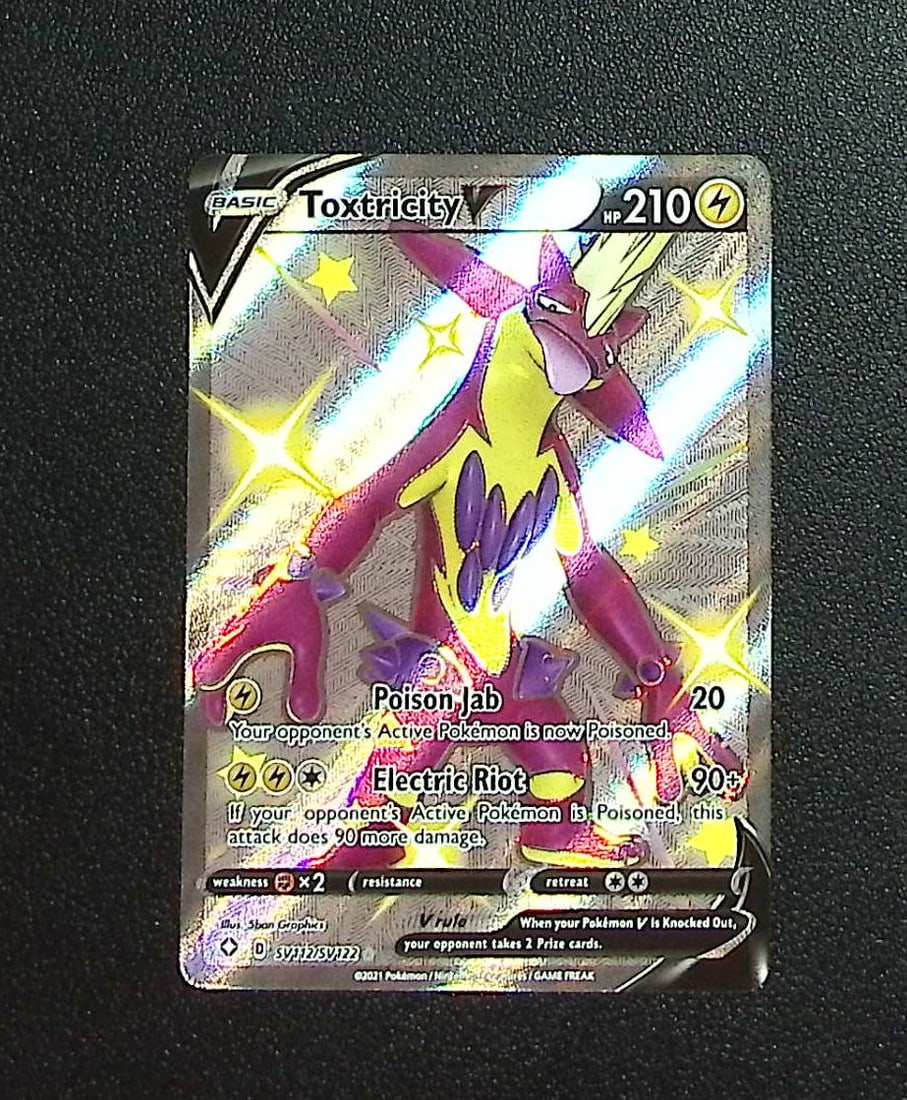 Pokemon Shining Fates Toxtricity V Shiny Vault #SV112 (1 of 2)