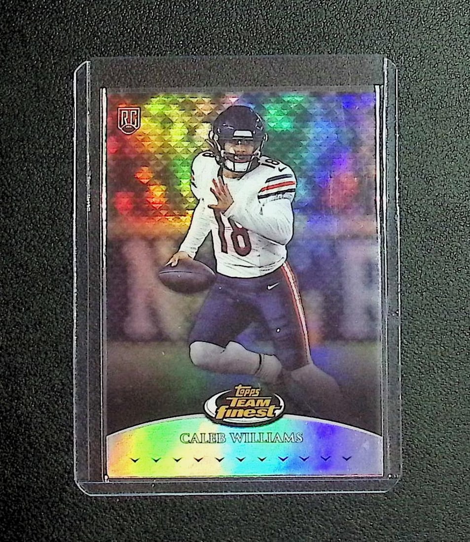 Caleb Williams Rookie Team Finest Refractor 2024 Topps #TF-3: Topps & Bowman Football NFL Trading Sports Cards, Sports Cards for Sale Near Me, Super Bowl & Hall of Fame Player Cards, Resurgence, Composite, SP, SSP, Valuable Auction Memorabilia Lots For Sale On L
