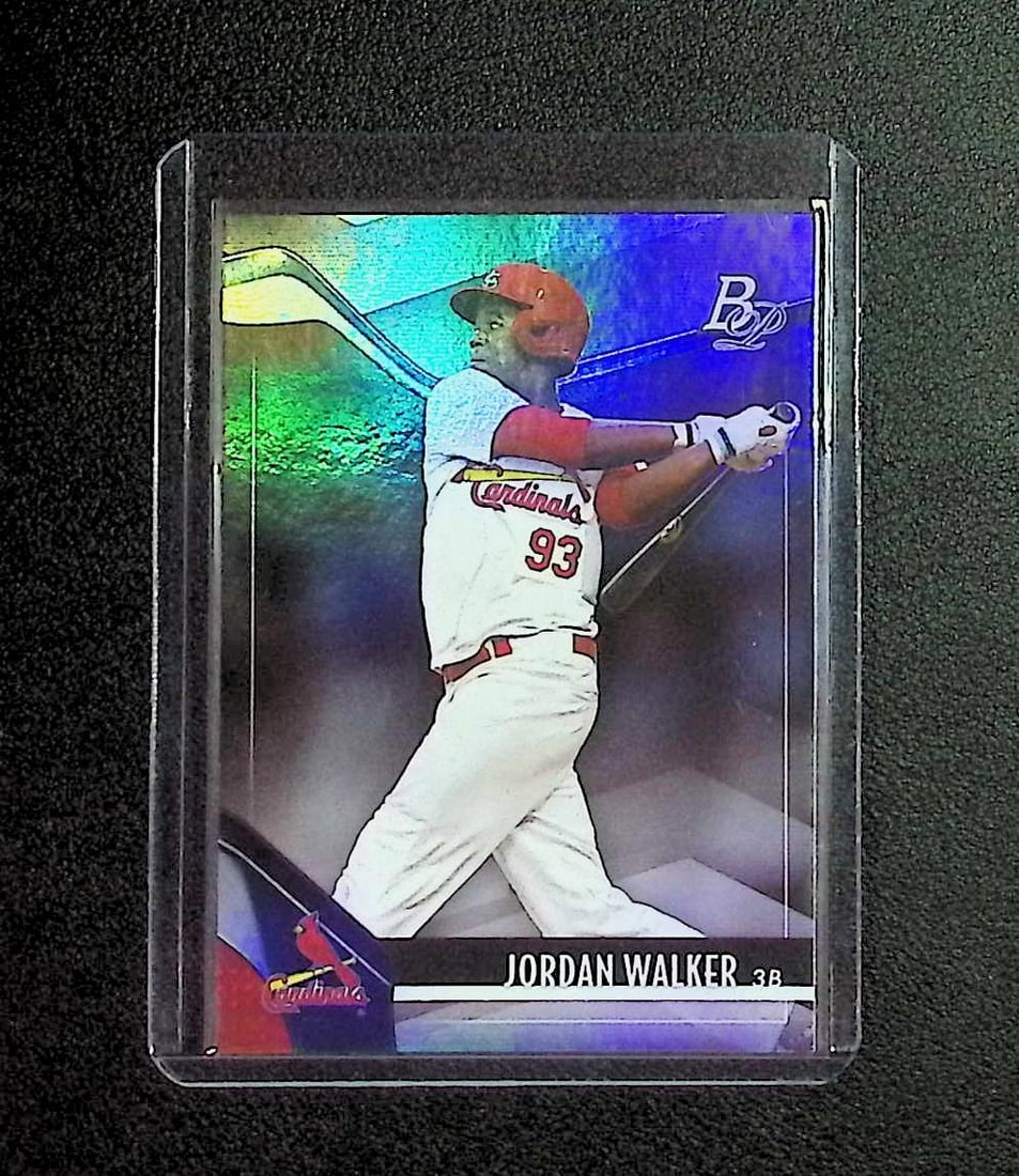 Jordan Walker Refractor Top Prospect 2021 Bowman Platinum #TOP-34 (1 of 2)