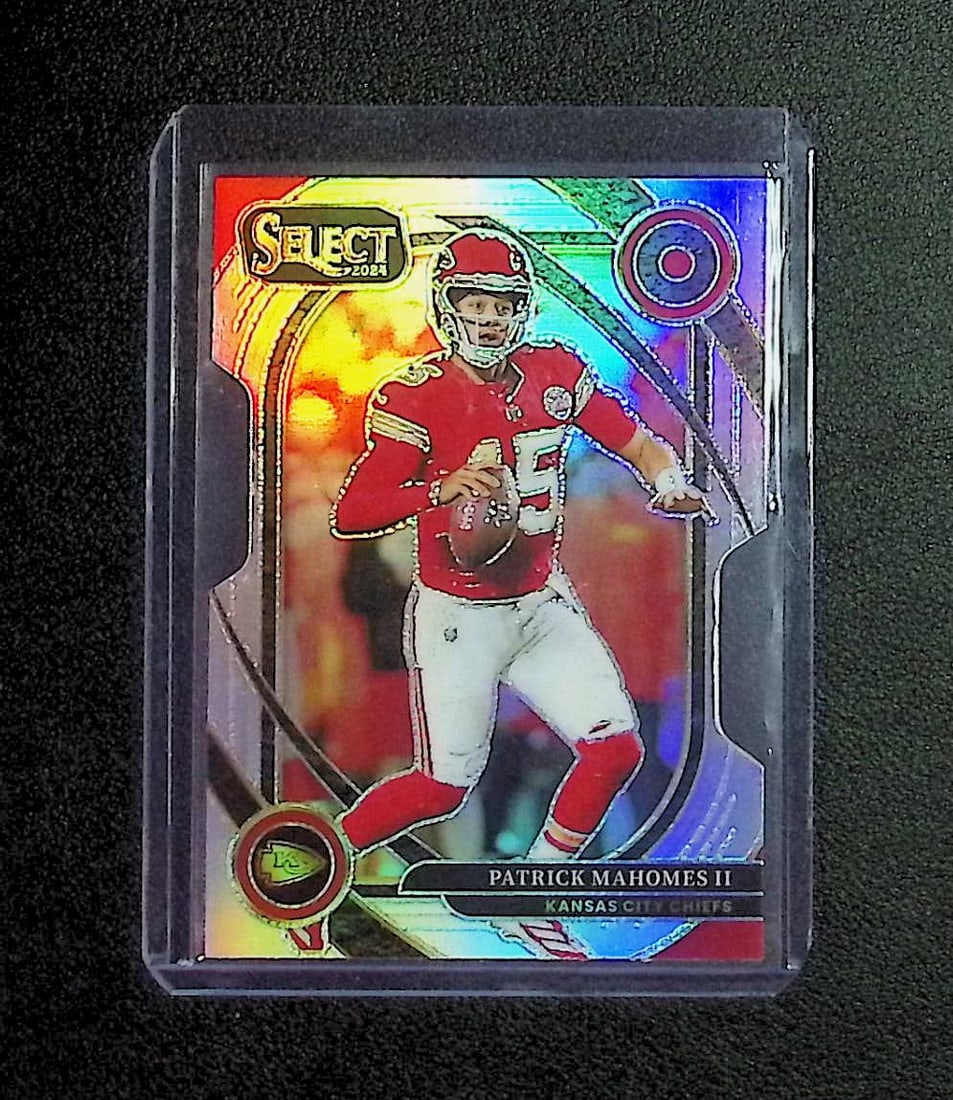 Patrick Mahomes II, Die-Cut Club Level Silver Prizm 2024 Panini Select #223: Panini, Donruss Optic, & Donruss Select, Prizm, Mosaic, Contenders, Zenith, Phoenix, Illusions, Absolute, Rookie NFL Sports Trading Cards, SP, SSP, Cards, Football Cards for Sale Near Me, Superbowl & 