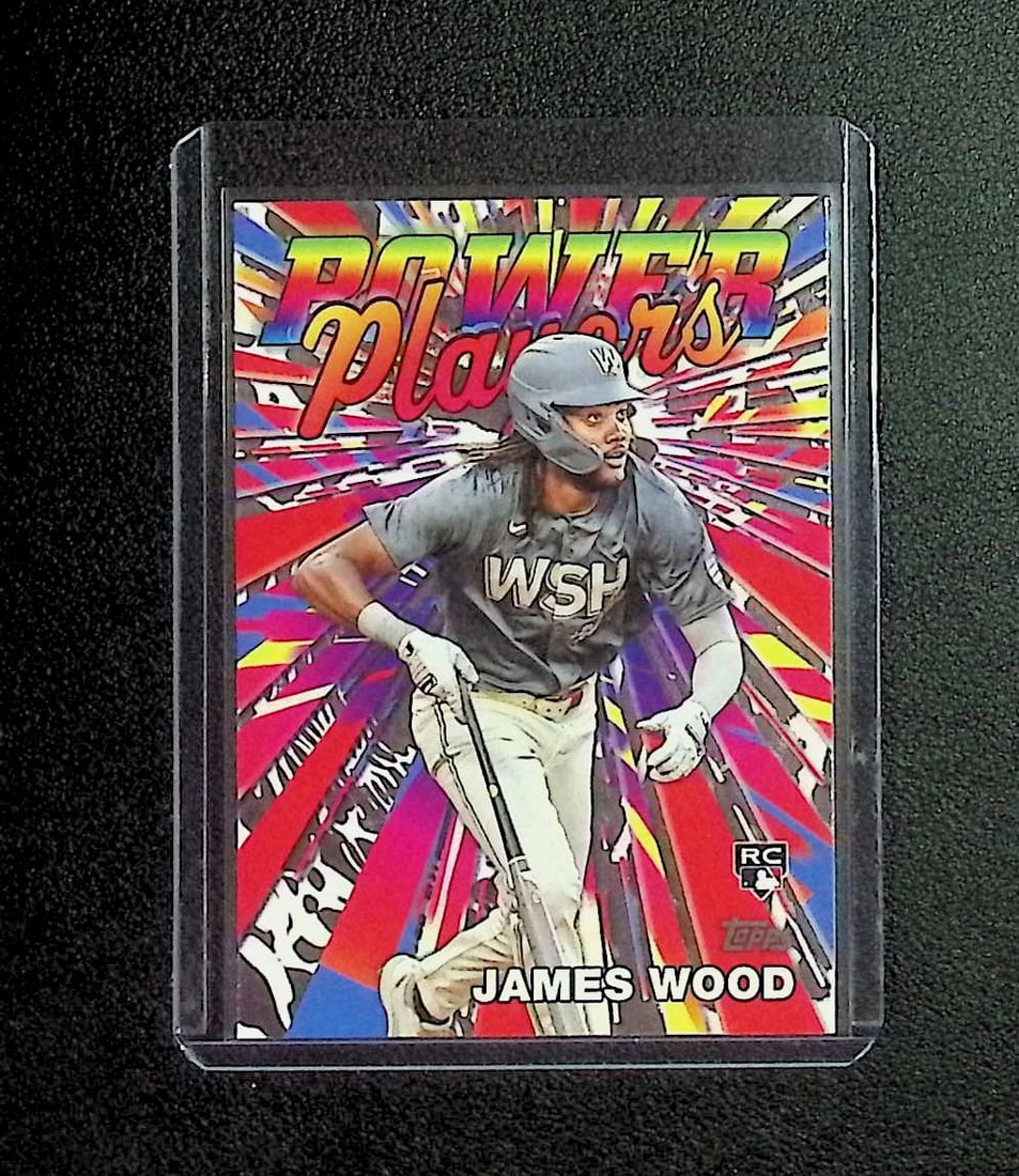 James Wood Rookie Power Players 2025 Topps #PP-23: Topps, Bowman, & Fanatics Baseball MLB Trading & Sports Cards, Sports Cards for Sale Near Me, World Series & Hall of Fame Players Memorabilia, Refractors, X-Fractors, Numbered, SP, SSP, Valuable Aucti
