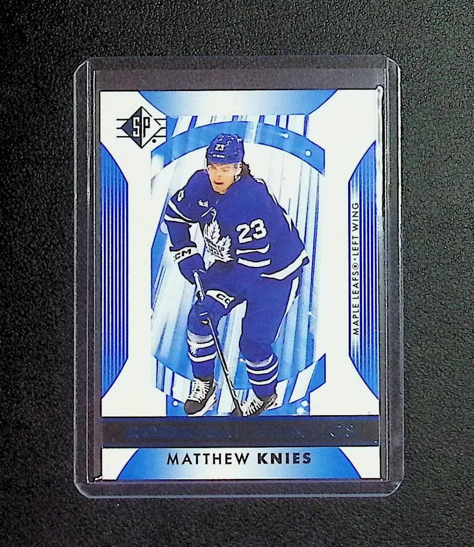 Matthew Knies Rookie Authentics Blue Variation 2024 SP Hockey #121: Upper Deck NHL Hockey Trading & Sports Cards, Sports Cards for Sale Near Me, Stanley Cup & Hall of Fame Players, Valuable Auction Memorabilia Lots for Sale On Line