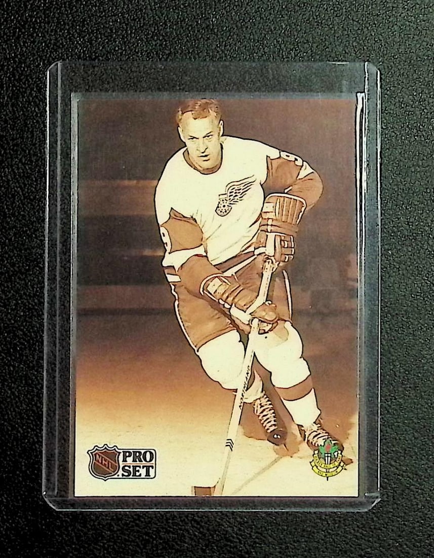 Gordie Howe 1991 NHL Pro Set #344: Pro Set Vintage NHL Hockey Trading & Sports Cards, Old Sports Cards for Sale Near Me, Stanley Cup & Hall of Fame Players, Valuable Auction Memorabilia Lots for Sale On Line
