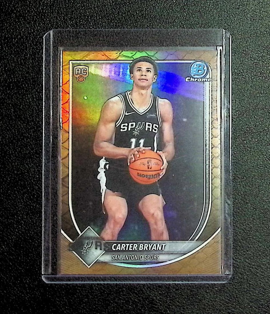 Carter Bryant Rookie Bronze Reptilian Refractor 2025 Bowman Chrome #BCV-14: Topps & Bowman Basketball NBA Trading & Sports Cards, Sports Cards for Sale Near Me, Chrome, Refractor, SP, SSP, Valuable Auction Memorabilia Lots Sold On Line, NBA Championship & Hall of Fame Player 