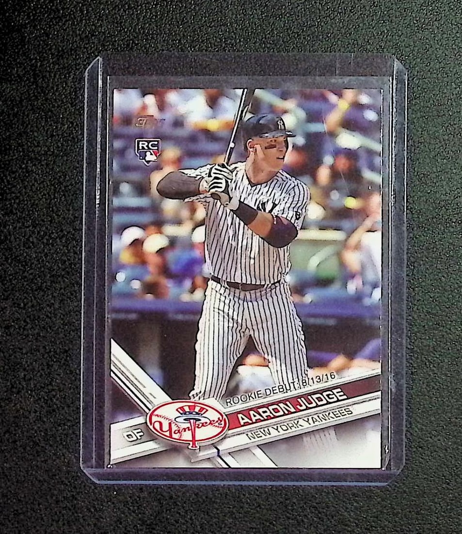 Aaron Judge Rookie Card 2017 Topps Update Series #US99: Topps, Bowman, & Fanatics Baseball MLB Trading & Sports Cards, Sports Cards for Sale Near Me, World Series & Hall of Fame Players Memorabilia, Refractors, X-Fractors, Numbered, SP, SSP, Valuable Aucti