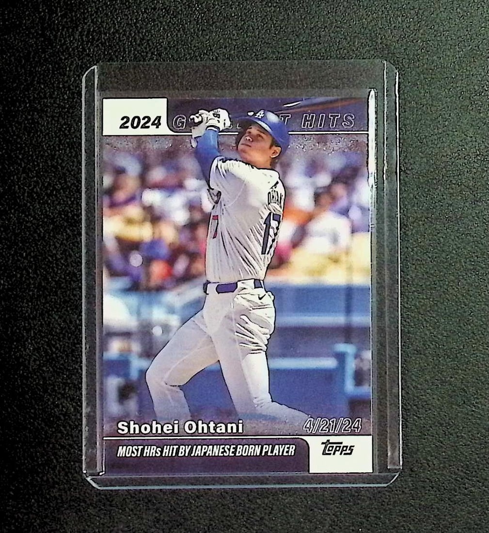 Shohei Ohtani Greatest Hits 2025 Topps #GH-8: Topps, Bowman, & Fanatics Baseball MLB Trading & Sports Cards, Sports Cards for Sale Near Me, World Series & Hall of Fame Players Memorabilia, Refractors, X-Fractors, Numbered, SP, SSP, Valuable Aucti