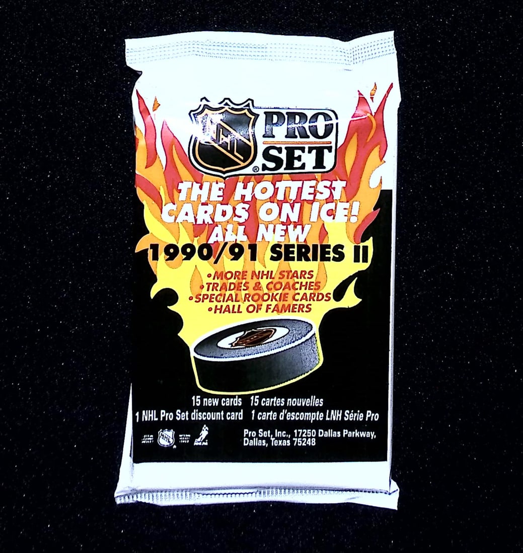 1990-91 Pro Set Series 2 Vintage Hockey Card Factory Sealed Retail Box Pack Sports Cards: Pro Set Vintage Hockey NHL Trading & Sports Cards, Brett Hull, Ray Bourque, Patrick Roy, Mario Lemieux, Wayne Gretzky, Sports Cards for Sale Near Me, Auction Lots for Sale on Line, Stanley Cup Winners