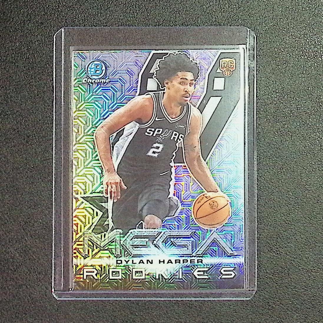 Dylan Harper Mega Rookies Mojo Refractor 2025 Bowman Chrome #MR-2: Topps & Bowman Basketball NBA Trading & Sports Cards, Sports Cards for Sale Near Me, Chrome, Refractor, SP, SSP, Valuable Auction Memorabilia Lots Sold On Line, NBA Championship & Hall of Fame Player 