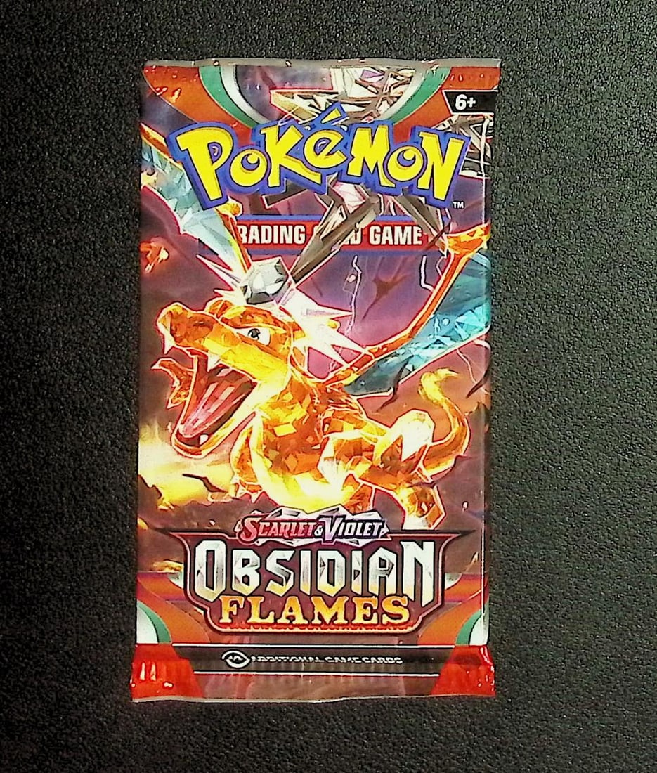 2023 Pokemon Scarlet & Violet Obsidian Flames 10 Card Booster Pack TCG: Pokemon Trading Card Game Cards, Charizard, Pikachu, Mewto, EX, Referse Holo, Holo Rare Cards, Secret Rare Cards, Full Art Cards, Evee, 3 Stars Ultra Rare Cards, Double Rare, Illustration Rare, Specia