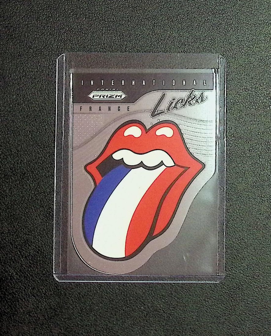 France Licks International Die Cut 2025 Panini Prizm The Rolling Stones #8: France Licks International Die Cut 2025 Panini Prizm The Rolling Stones #8