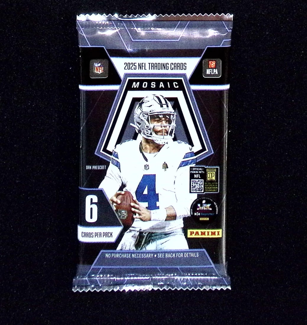2024-25 Panini Mosaic Football Card Blaster Box Pack Sports Cards Jayden Daniels Sports Cards: Panini Rookie Football NFL Trading & Sports Cards, Rookie Cards in This Set are Jayden Daniels, Bo Nix, Drake Maye, Marvin Harrison, Jr, JJ McCarthy, Football & Sports Cards for Sale Near Me, Silver, 