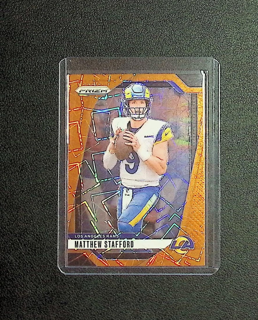 Matthew Stafford Orange Lazer Prizm 2024 Panini Prizm #166 (1 of 2)
