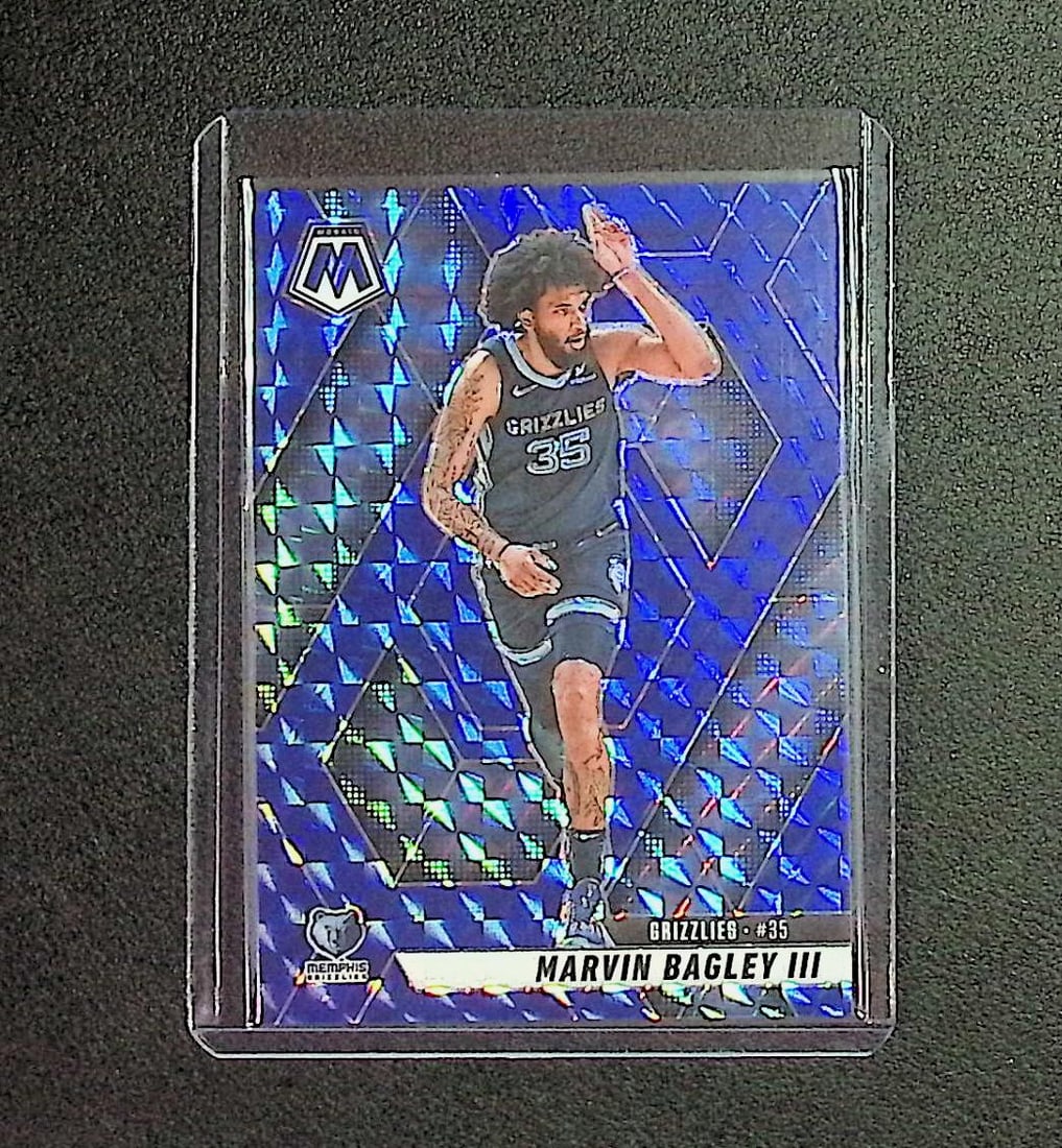 Marvin Bagley III, Blue Color Match Prizm /199 2025 Panini Mosaic #187 (1 of 2)