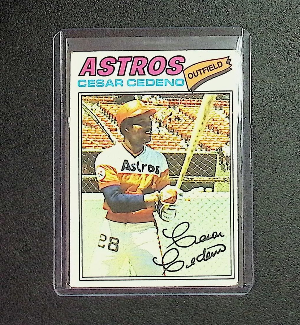 Cesar Cedeno 1977 Topps #90: Topps, Bowman, & Fanatics Baseball MLB Trading & Sports Cards, Sports Cards for Sale Near Me, World Series & Hall of Fame Players Memorabilia, Refractors, X-Fractors, Numbered, SP, SSP, Valuable Aucti