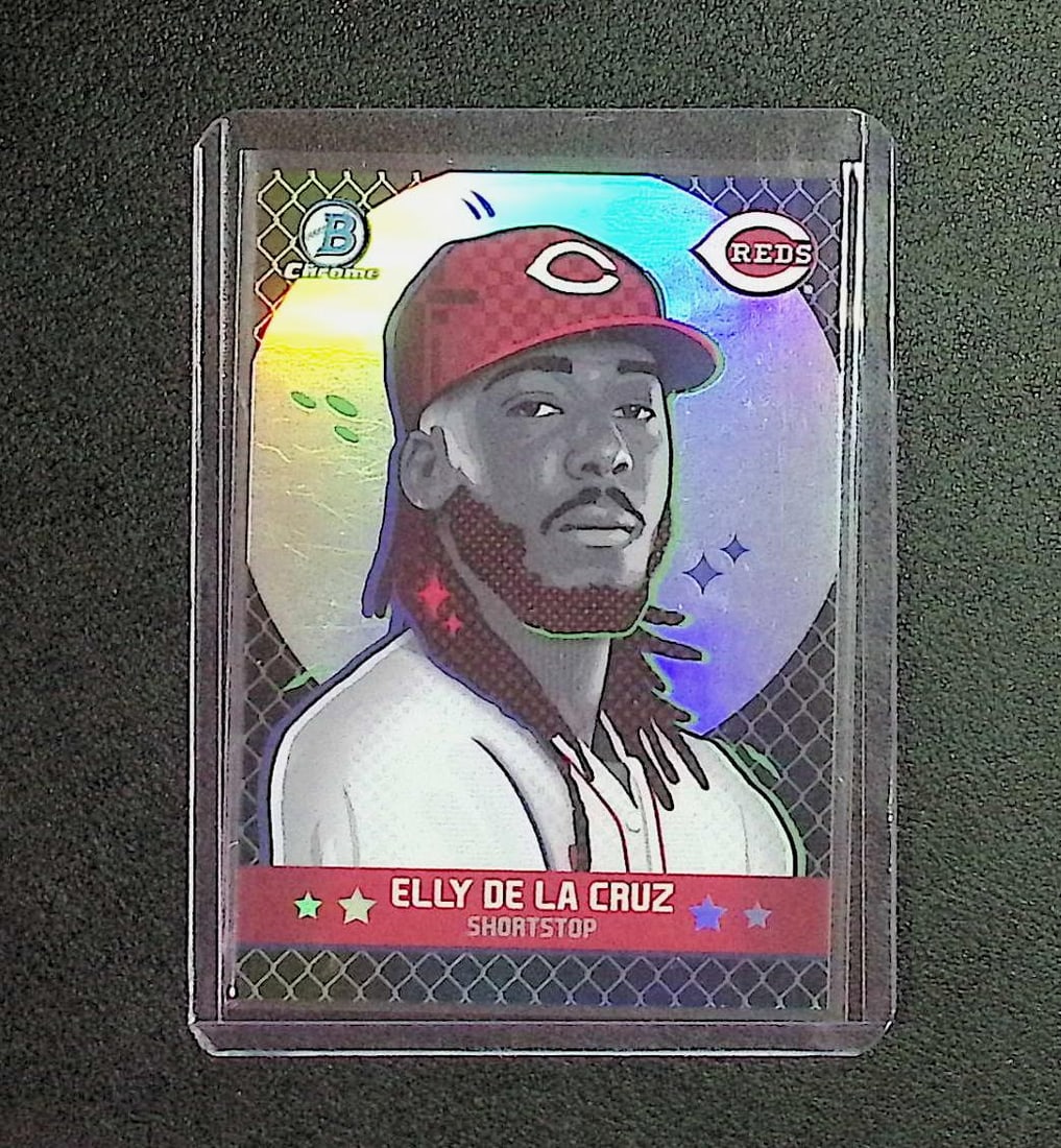 Elly De La Cruz Case Hit SSP Ascensions Mars Refractor 2025 Bowman Ascensions Chrome #BA-18: Topps, Bowman, & Fanatics Baseball MLB Trading & Sports Cards, Sports Cards for Sale Near Me, World Series & Hall of Fame Players Memorabilia, Refractors, X-Fractors, Numbered, SP, SSP, Valuable Aucti