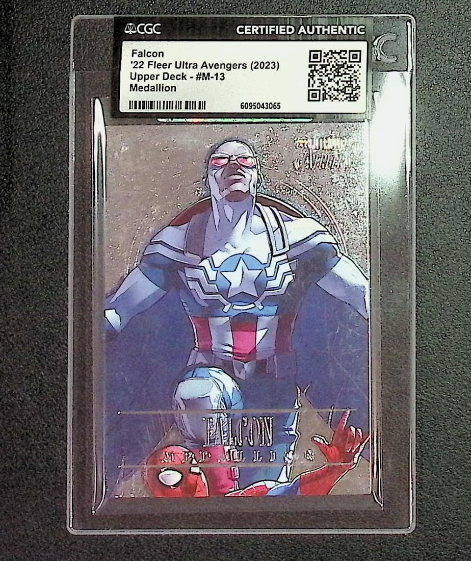 Falcon Medallion Certified Authentic 2022 Fleer Ultra Avengers #M-13 (1 of 2)