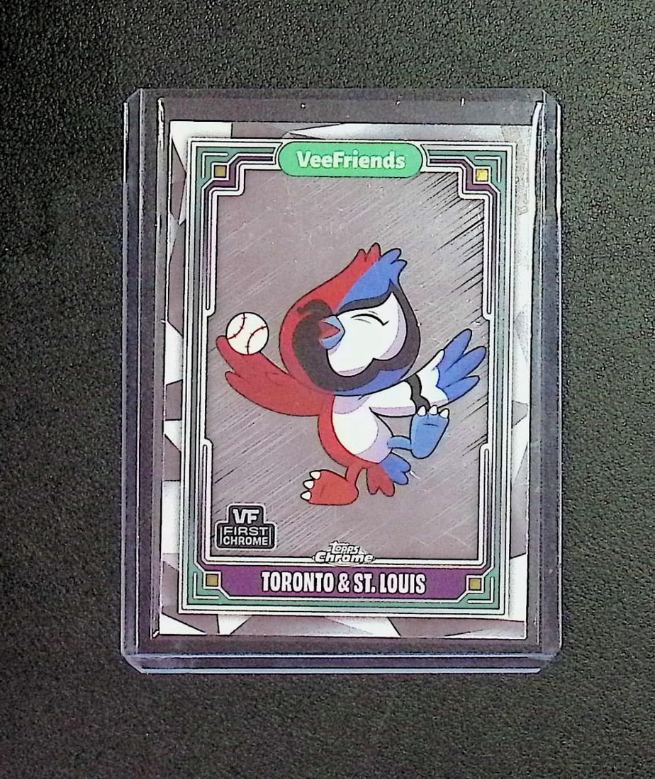 Toronto & St.Louis First Chrome 2025 Topps VeeFriends #94: Topps, Fleer Upper Deck, Chrome Super Heroes DC & Marvel, Marvel Studios, MCU, Superheroes, Marvel Comis, Captain America, Thor, Hulk, Iron Man, Avengers, Thanos