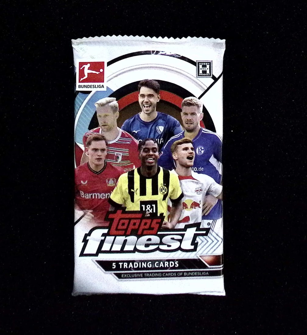 2022-23 Topps Finest Bundesliga Hobby Master Soccer Box Pack: Topps Soccer Chrome, Refractor, X-Fractor, Soccer Rookie UEFA Sports Trading Cards, Silver, SP, SSP, Wave Prizms, Numbered Cards, Soccer sports Cards for Sale Near Me, UEFA Championship & Hall of Fame