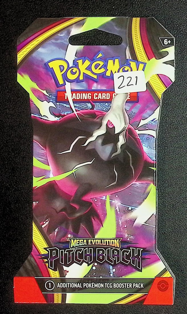 Pokemon Pitch Black Sleeved Booster Pack: Pokemon Trading Card Game Cards, Charizard, Pikachu, Mewto, EX, Referse Holo, Holo Rare Cards, Secret Rare Cards, Full Art Cards, Evee, 3 Stars Ultra Rare Cards, Double Rare, Illustration Rare, Specia