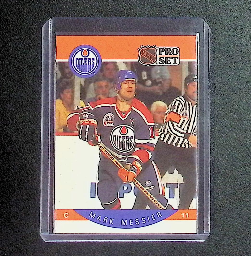 Mark Messier 1990 NHL Pro Set #91: Pro Set Vintage NHL Hockey Trading & Sports Cards, Old Sports Cards for Sale Near Me, Stanley Cup & Hall of Fame Players, Valuable Auction Memorabilia Lots for Sale On Line