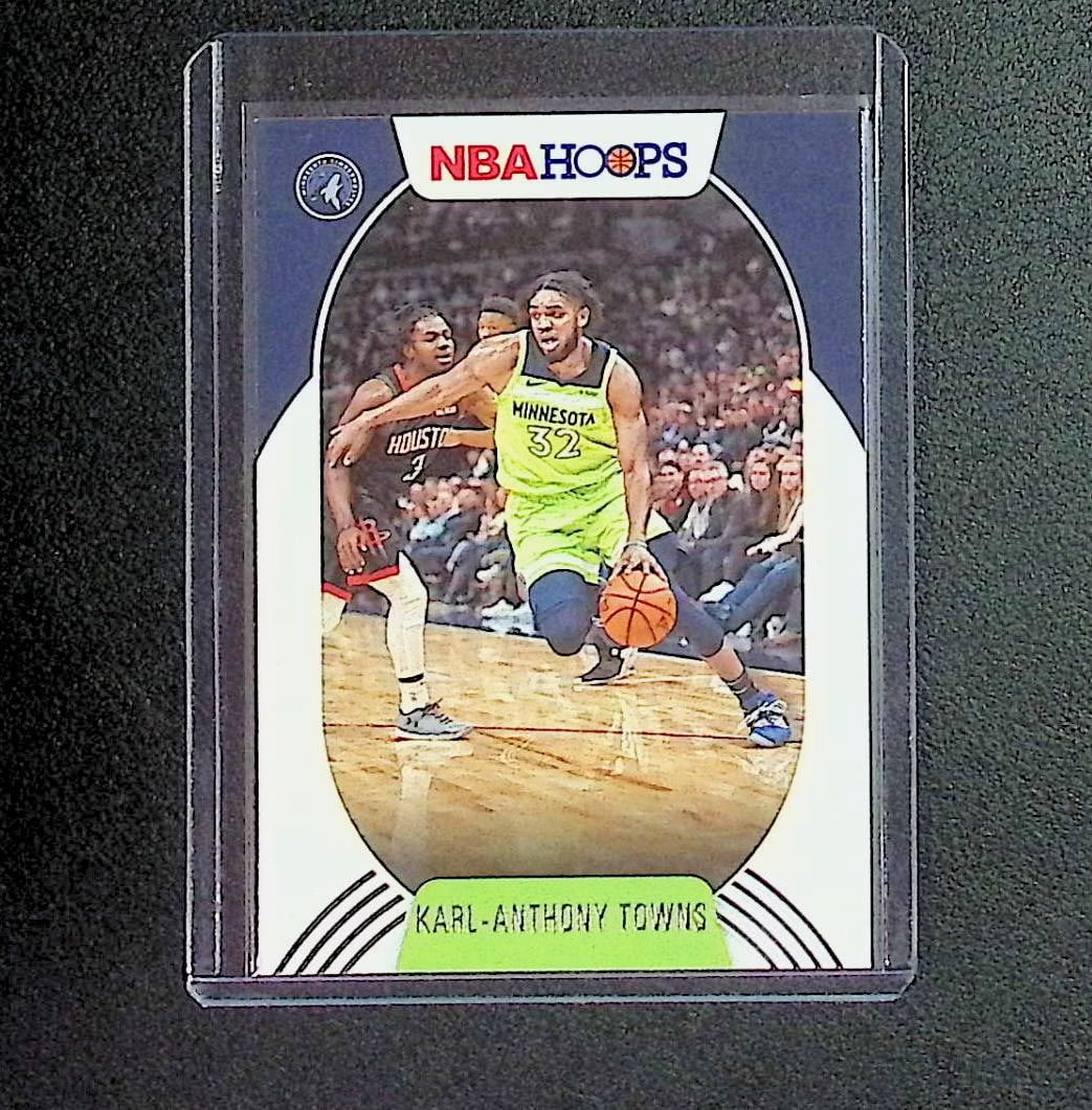 Karl-Anthony Towns 2021 NBA Hoops #36: Panini, Donruss Optic, Donruss Select, Prizm, Mosaic, Contenders, Revolution, Phoenix, NBA Hoops, Rookie NFL Sports Trading Cards, Silver, SP, SSP, Wave Prizms, Numbered Cards, Basketball sports Cards
