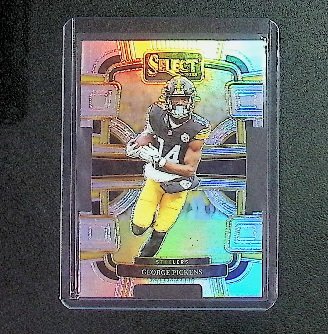 George Pickens Die-Cut Silver Prizm 2023 Panini Select #83: Panini, Donruss Optic, & Donruss Select, Prizm, Mosaic, Contenders, Zenith, Phoenix, Illusions, Absolute, Rookie NFL Sports Trading Cards, SP, SSP, Cards, Football Cards for Sale Near Me, Superbowl & 
