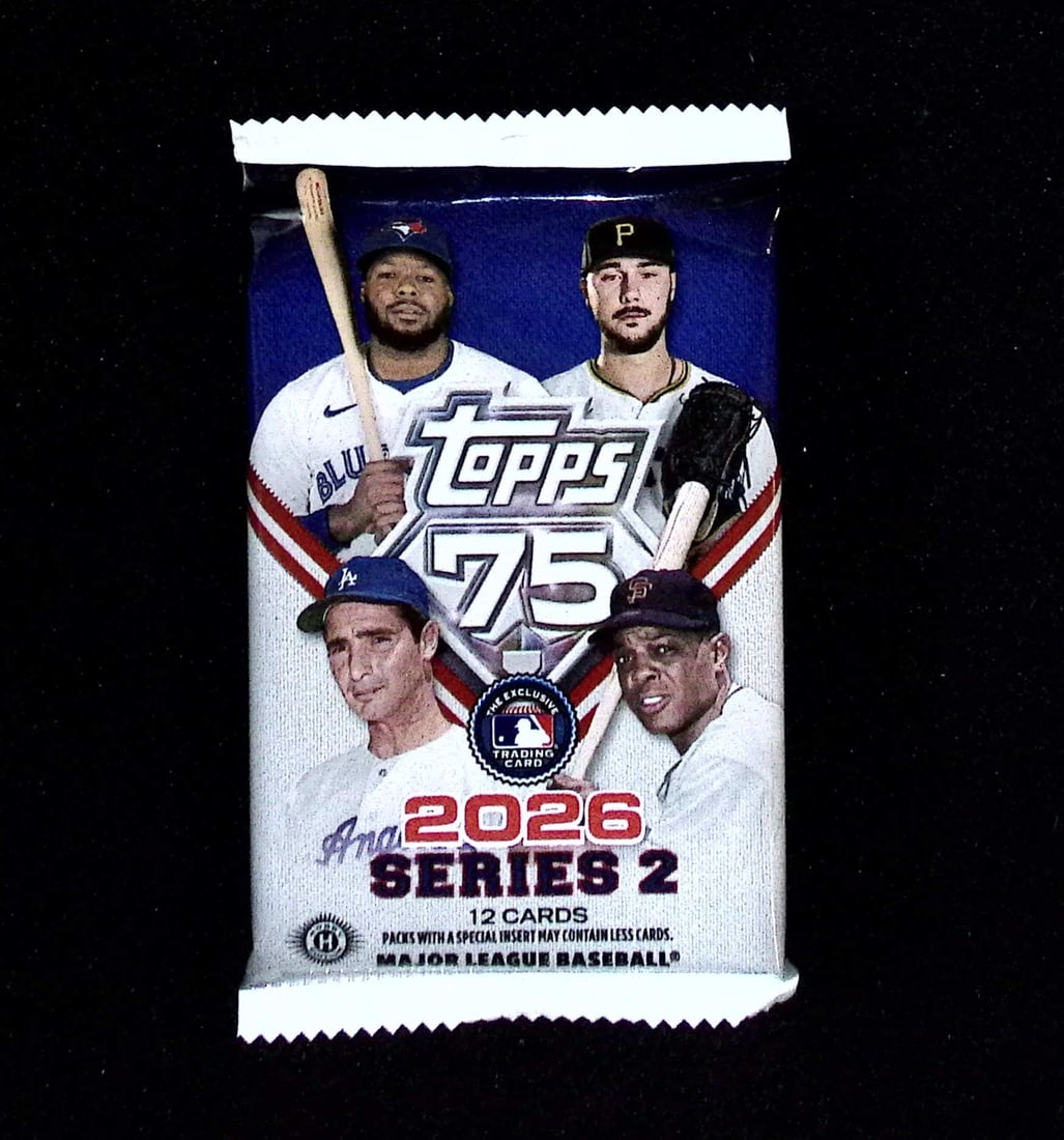 2026 Topps Series 2 HOBBY BOX PACK Baseball 75th Anniversary (1 of 1)