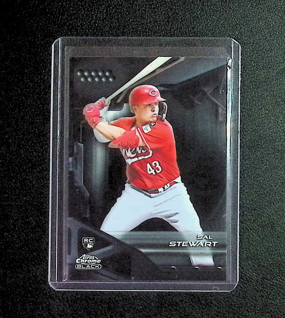 Sal Stewart Rookie Chrome Black 2026 Topps #30: Topps, Bowman, & Fanatics Baseball MLB Trading & Sports Cards, Sports Cards for Sale Near Me, World Series & Hall of Fame Players Memorabilia, Refractors, X-Fractors, Numbered, SP, SSP, Valuable Aucti