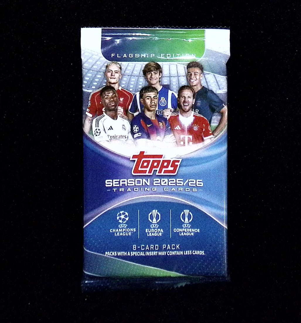 2025-26 Topps UEFA Club Competitions Flagship Soccer Factory Sealed Blaster Box Pack,: Topps Soccer UEFA, Chrome, Refractor, X-Fractor, Soccer Rookie UEFA Sports Trading Cards, Silver, SP, SSP, Wave Prizms, Numbered Cards, Soccer sports Cards for Sale Near Me, UEFA Championship & Hall o