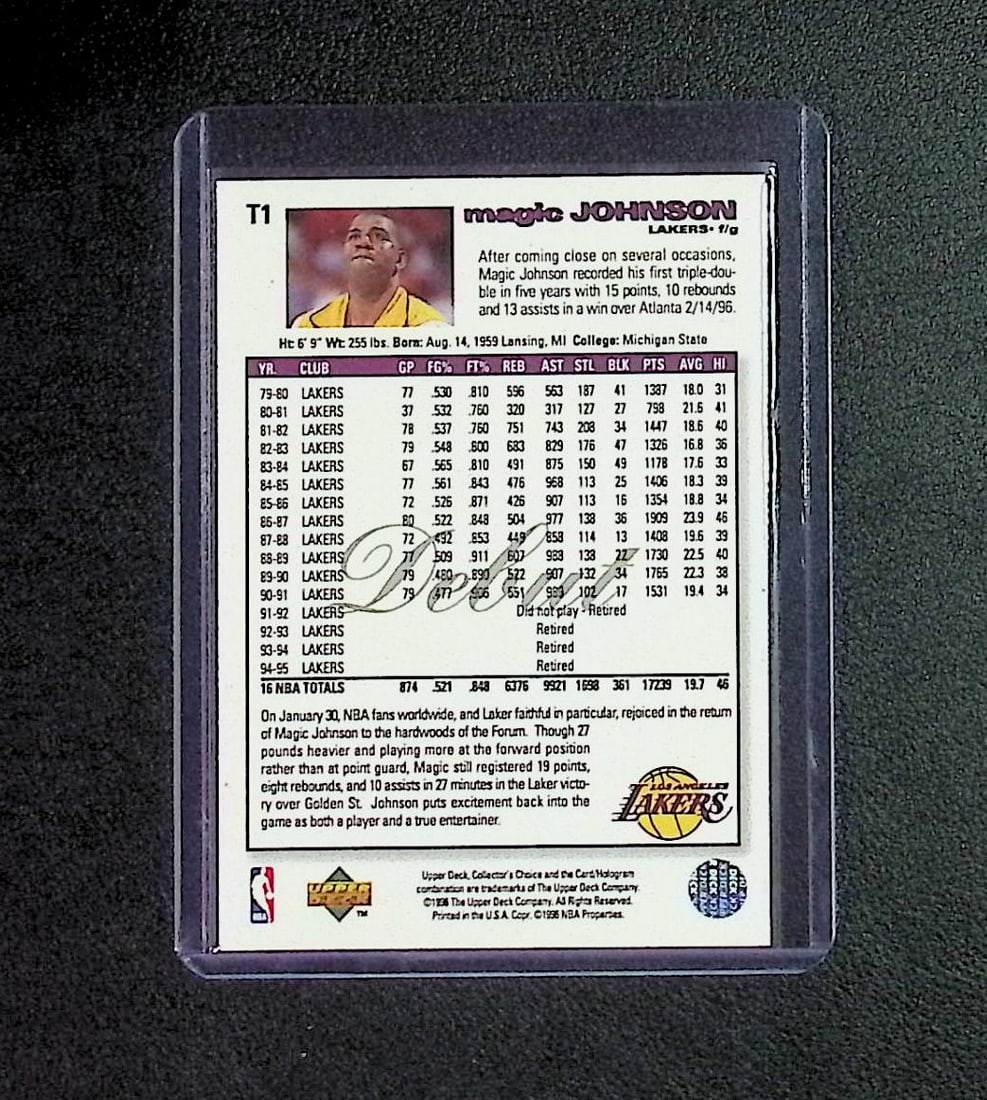 Magic Johnson 1996 Upper Deck #T1 - 2