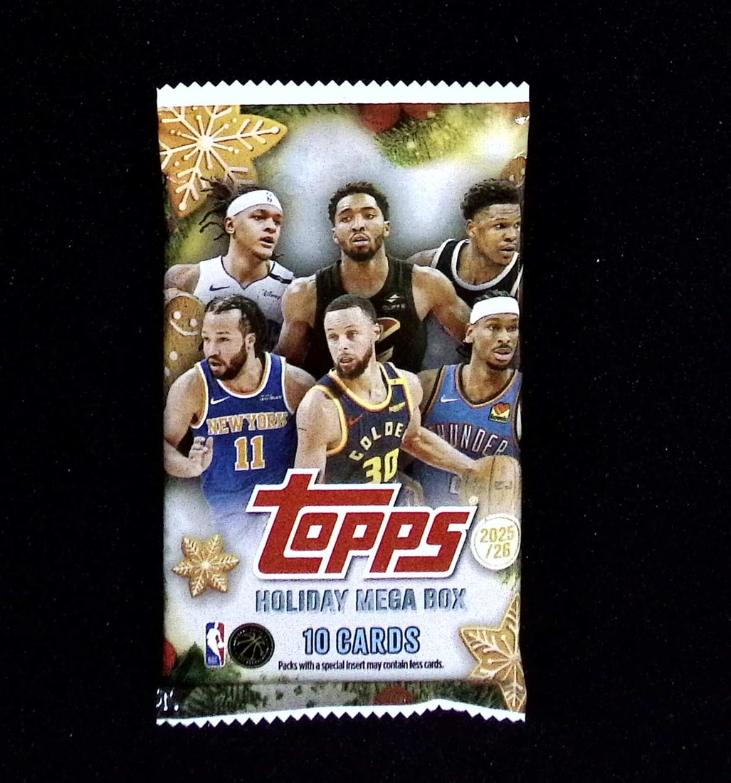 2025-26 Topps Basketball Card HOLIDAY MEGA BOX PACK - RC'S: Cooper Flagg, Kon Kneuppel, VJ Edgecombe: Topps Basketball NBA Trading & Sports Cards, Rookie Cards in this set are Cooper Flagg, Dylan Harper, Ace Bailey, V J Edgecombe, Kon Knueppel , Autographs, Signatures, Green Topps Logo Refractor,