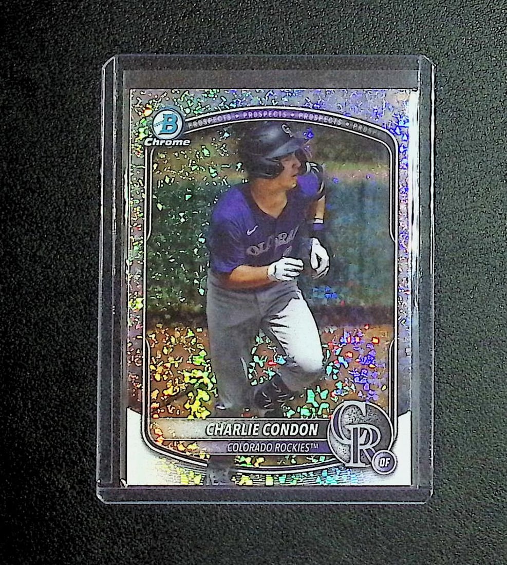 Charlie Condon Mini Diamond Refractor 2025 Bowman Chrome #BCP-248: Topps, Bowman, & Fanatics Baseball MLB Trading & Sports Cards, Sports Cards for Sale Near Me, World Series & Hall of Fame Players Memorabilia, Refractors, X-Fractors, Numbered, SP, SSP, Valuable Aucti