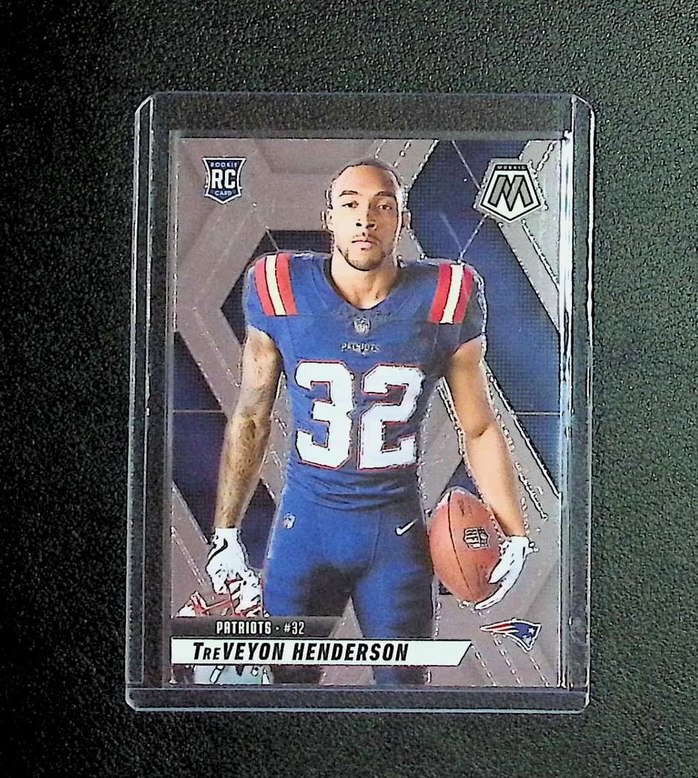 TreVeyon Henderson Image Variation Rookie 2025 Panini Mosaic #278: Panini, Donruss Optic, & Donruss Select, Prizm, Mosaic, Contenders, Zenith, Phoenix, Illusions, Absolute, Rookie NFL Sports Trading Cards, SP, SSP, Cards, Football Cards for Sale Near Me, Superbowl & 