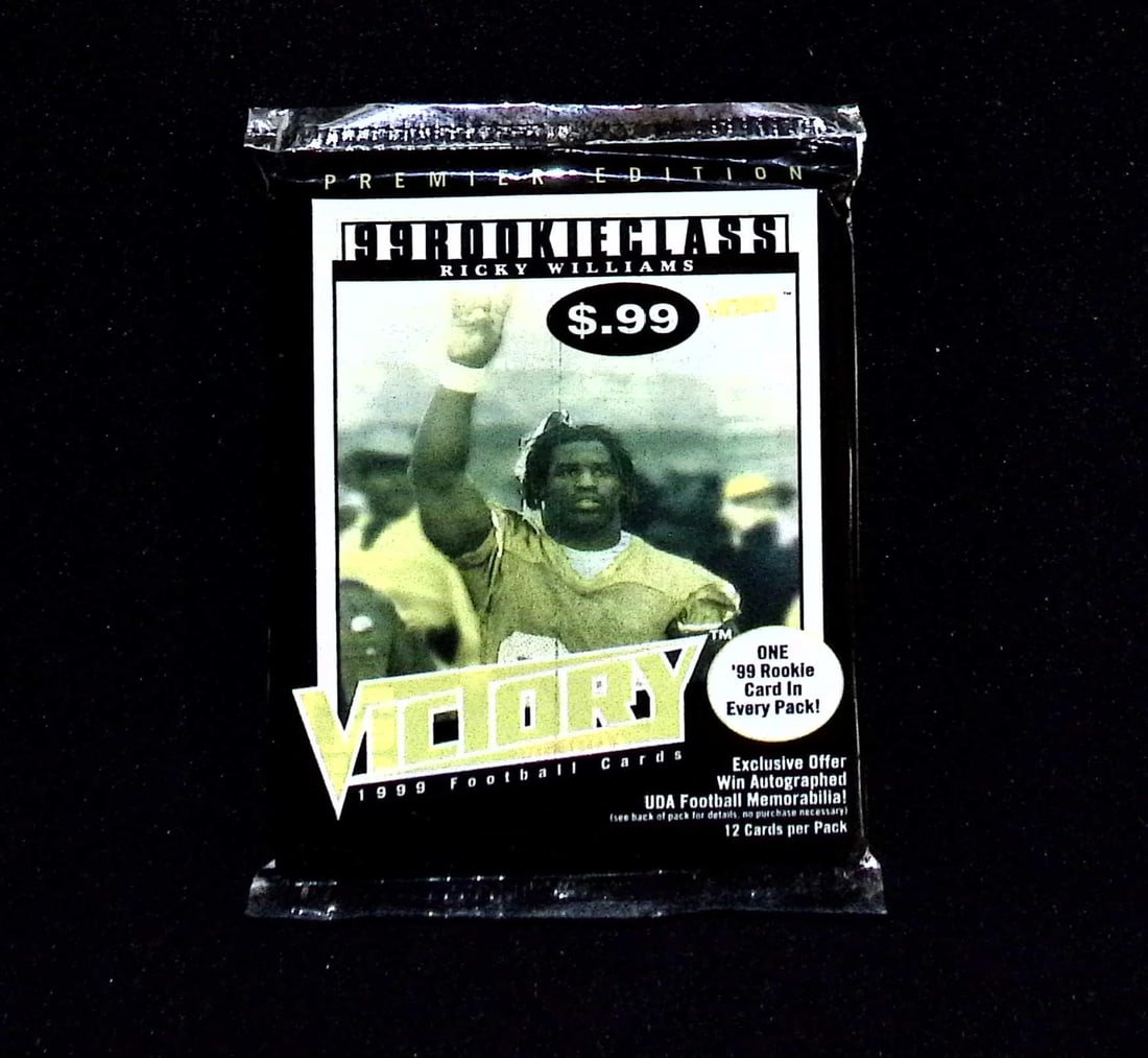 1999 Upper Deck Victory Premier Edition Vintage Football Card Retail Box Pack, NFL Trading Cards (1 of 1)