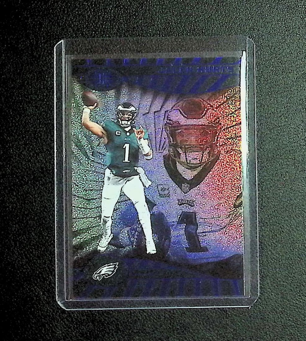 Jalen Hurts Trophy Collection Dots 2024 Panini Illusions #70: Panini, Donruss Optic, & Donruss Select, Prizm, Mosaic, Contenders, Zenith, Phoenix, Illusions, Absolute, Rookie NFL Sports Trading Cards, SP, SSP, Cards, Football Cards for Sale Near Me, Superbowl & 