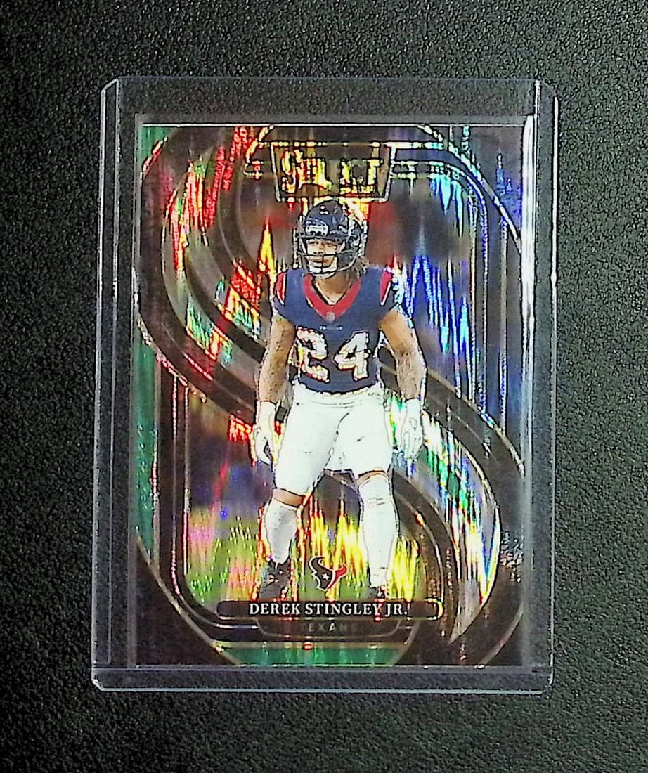 Derek Stingley Jr.Green Premier Level Shock Prizm 2024 Panini Select #149: Panini, Donruss Optic, & Donruss Select, Prizm, Mosaic, Contenders, Zenith, Phoenix, Illusions, Absolute, Rookie NFL Sports Trading Cards, SP, SSP, Cards, Football Cards for Sale Near Me, Superbowl & 
