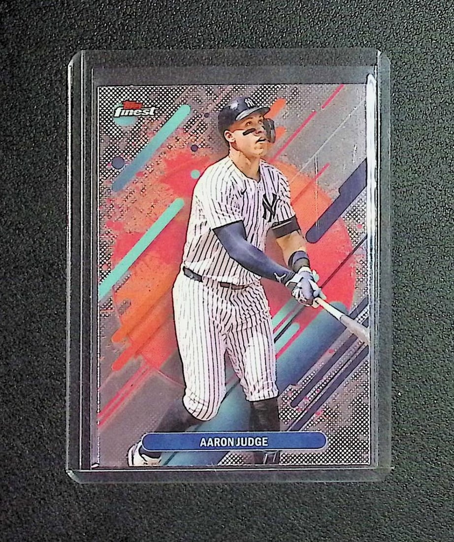 Aaron Judge Rare 2025 Topps Finest #205: Topps, Bowman, & Fanatics Baseball MLB Trading & Sports Cards, Sports Cards for Sale Near Me, World Series & Hall of Fame Players Memorabilia, Refractors, X-Fractors, Numbered, SP, SSP, Valuable Aucti