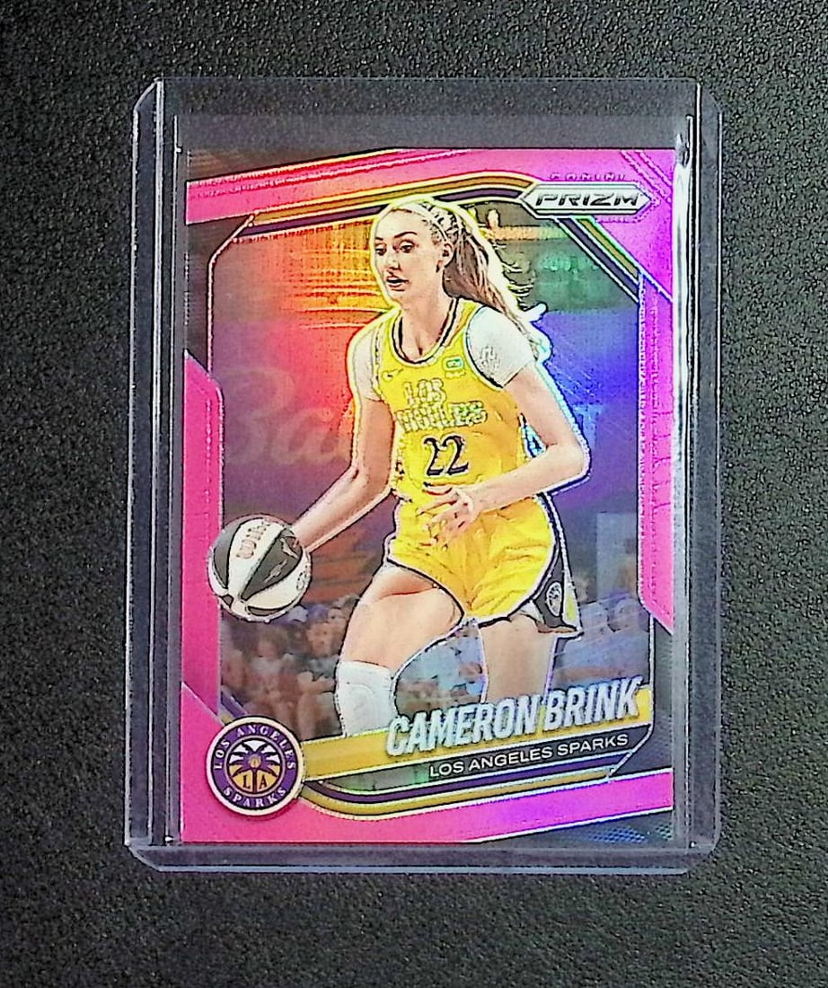 Cameron Brink Pink Prizm /175 2025 Panini Prizm WNBA #87: Panini, Donruss Optic, Donruss Select, Prizm, Mosaic, Contenders, Revolution, Phoenix, NBA Hoops, Rookie NFL Sports Trading Cards, Silver, SP, SSP, Wave Prizms, Numbered Cards, Basketball sports Cards