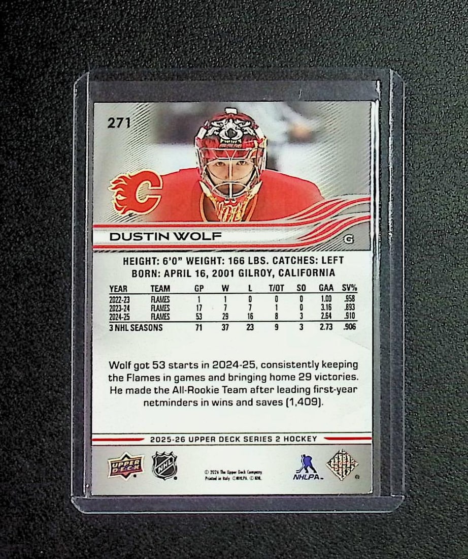 Dustin Wolf 2026 Upper Deck #271 - 2