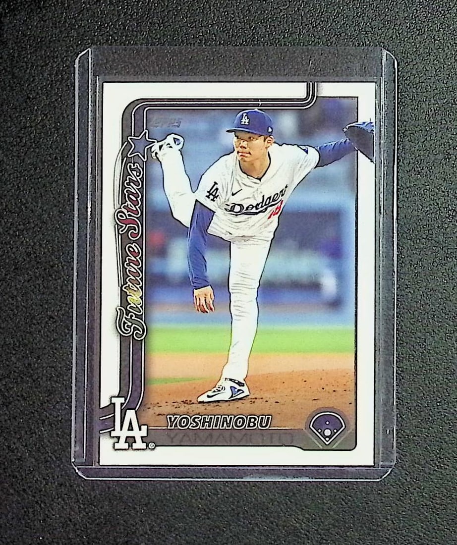 Yoshinobu Yamamoto Future Stars 2025 Topps #231: Topps, Bowman, & Fanatics Baseball MLB Trading & Sports Cards, Sports Cards for Sale Near Me, World Series & Hall of Fame Players Memorabilia, Refractors, X-Fractors, Numbered, SP, SSP, Valuable Aucti