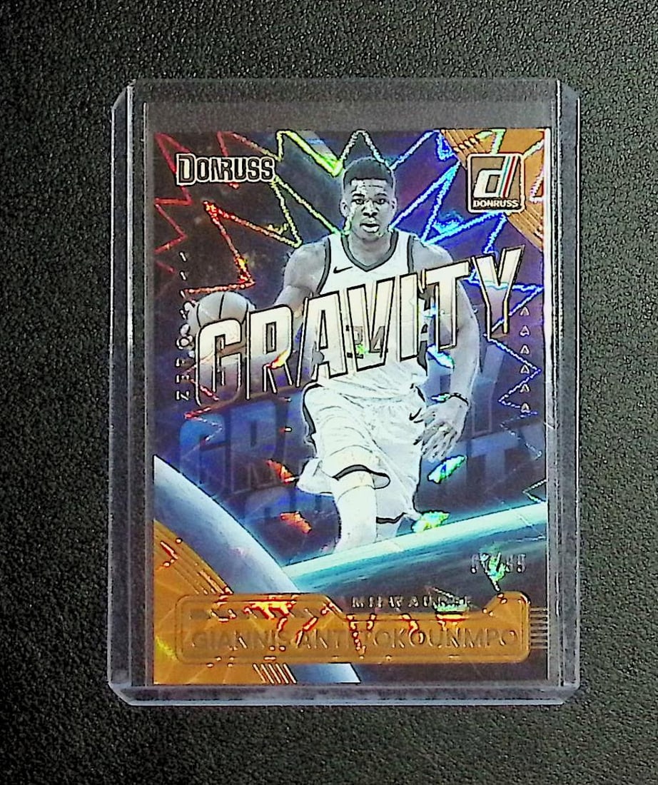 Giannis Antetokounmpo Zero Gravity Holo /99 2026 Donruss #19: Panini, Donruss Optic, Donruss Select, Prizm, Mosaic, Contenders, Revolution, Phoenix, NBA Hoops, Rookie NFL Sports Trading Cards, Silver, SP, SSP, Wave Prizms, Numbered Cards, Basketball sports Cards